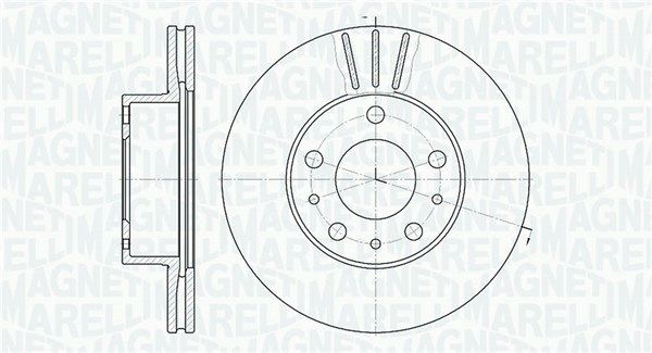 MAGNETI MARELLI stabdžių diskas 361302040230